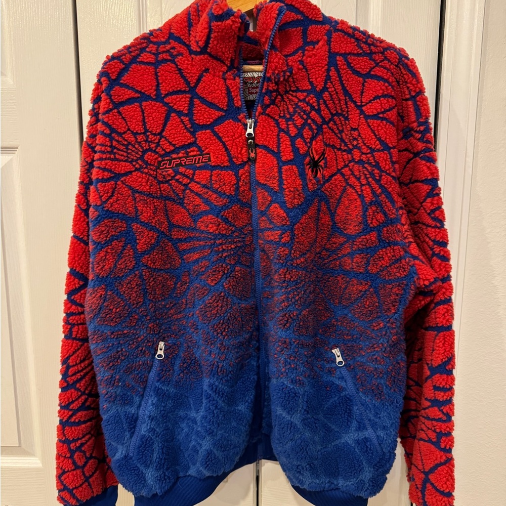 Spyder x Supreme Red & Blue Men’s Medium Fleece Jacket
